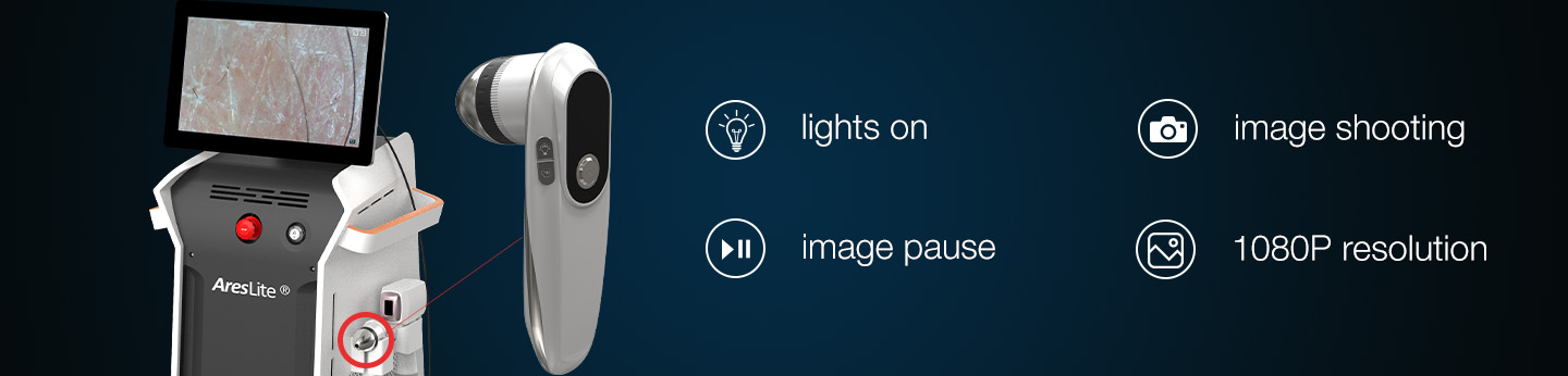 High definition AI hair analysis camera for precise laser settings