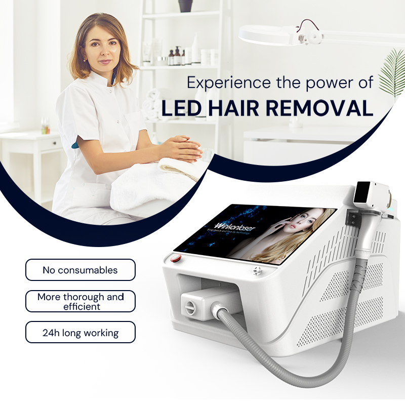 Winkonlaser® VL10 LED Hair Removal Machine 650nm~1300nm Waves Suitable All Skin Types