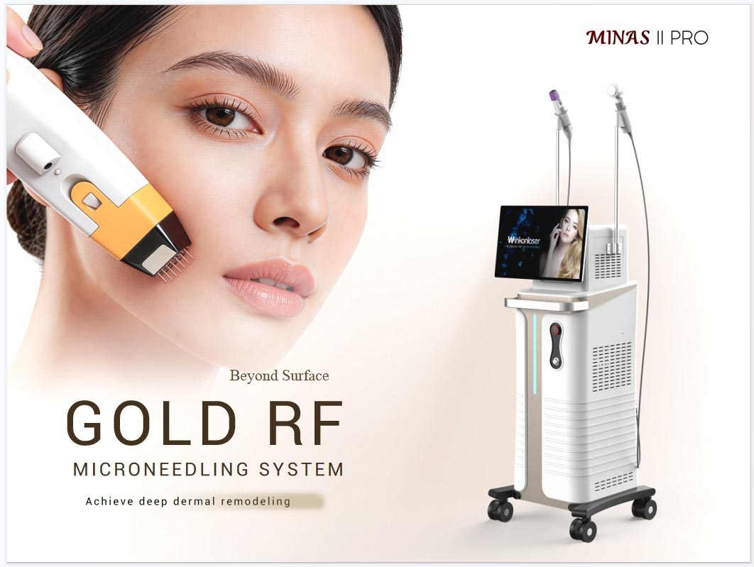 TM80 Smart Dual-Frequency Vacuum Gold RF Microneedling Machine for Dermal Remodeling