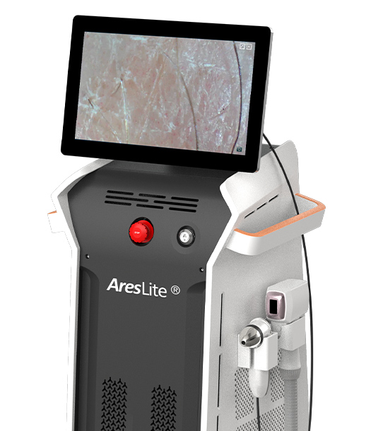 AresLite DM40P Non-Crystal Diode Laser Hair Removal Machine with AI Hair Analysis