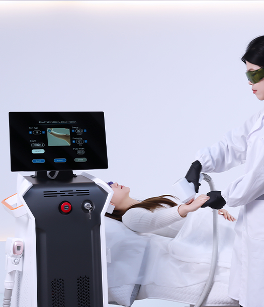 AresLite DM40P Non-Crystal Diode Laser Hair Removal Machine with AI Hair Analysis